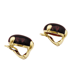 Boucles d'oreilles Pomellato, "Griffe", grenat, or jaune. - Castafiore