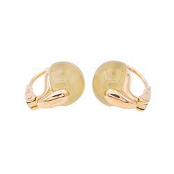 Boucles d'oreilles POMELLATO "Luna" en or rose et pierre de lune - Castafiore