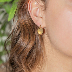 Boucles d'oreilles POMELLATO "Luna" en or rose et pierre de lune - Castafiore