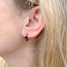 Boucles d'oreilles Pomellato, "M'ama non M'ama", en or rose, onyx et diamants - Castafiore