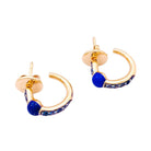 Boucles d'oreilles POMELLATO "M'ama non M'ama" en or rose, saphirs et lapis - lazuli - Castafiore