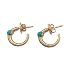 Boucles d'oreilles POMELLATO "M'ama non M'ama" en or rose, zircons et turquoises - Castafiore