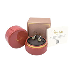 Boucles d'oreilles POMELLATO "Nudo" en or blanc, or rose, prasiolites et diamants - Castafiore