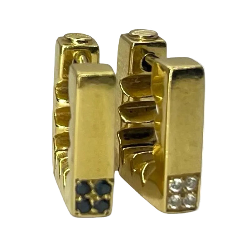 Boucles d'oreilles PONTE VECCHIO GIOIELLI en or jaune et diamants - Castafiore