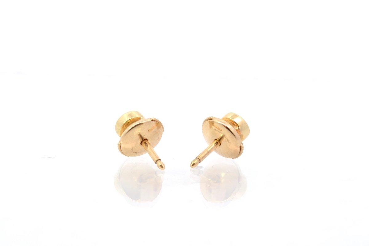Boucles d’oreilles puces diamant en or 18k - Castafiore