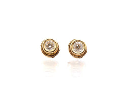 Boucles d’oreilles puces diamant en or - Castafiore