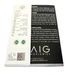 Boucles d'oreilles Puces en or blanc, émeraudes et diamants - Castafiore
