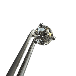 Boucles d'oreilles Puces en or blanc et diamants - Castafiore