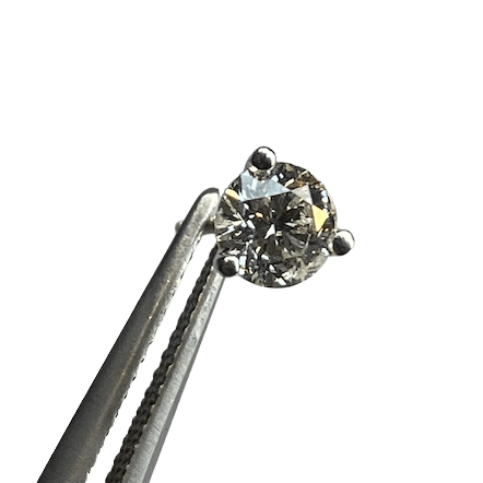 Boucles d'oreilles Puces en or blanc et diamants - Castafiore