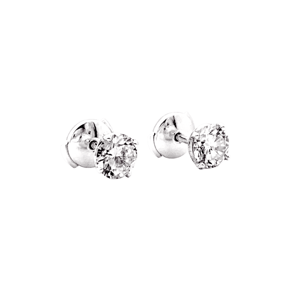 Earrings white gold and diamonds.
