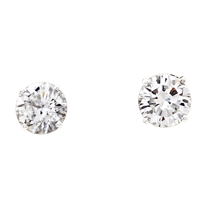 Earrings white gold and diamonds.