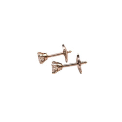 Boucles d'oreilles Puces en or blanc et diamants - Castafiore