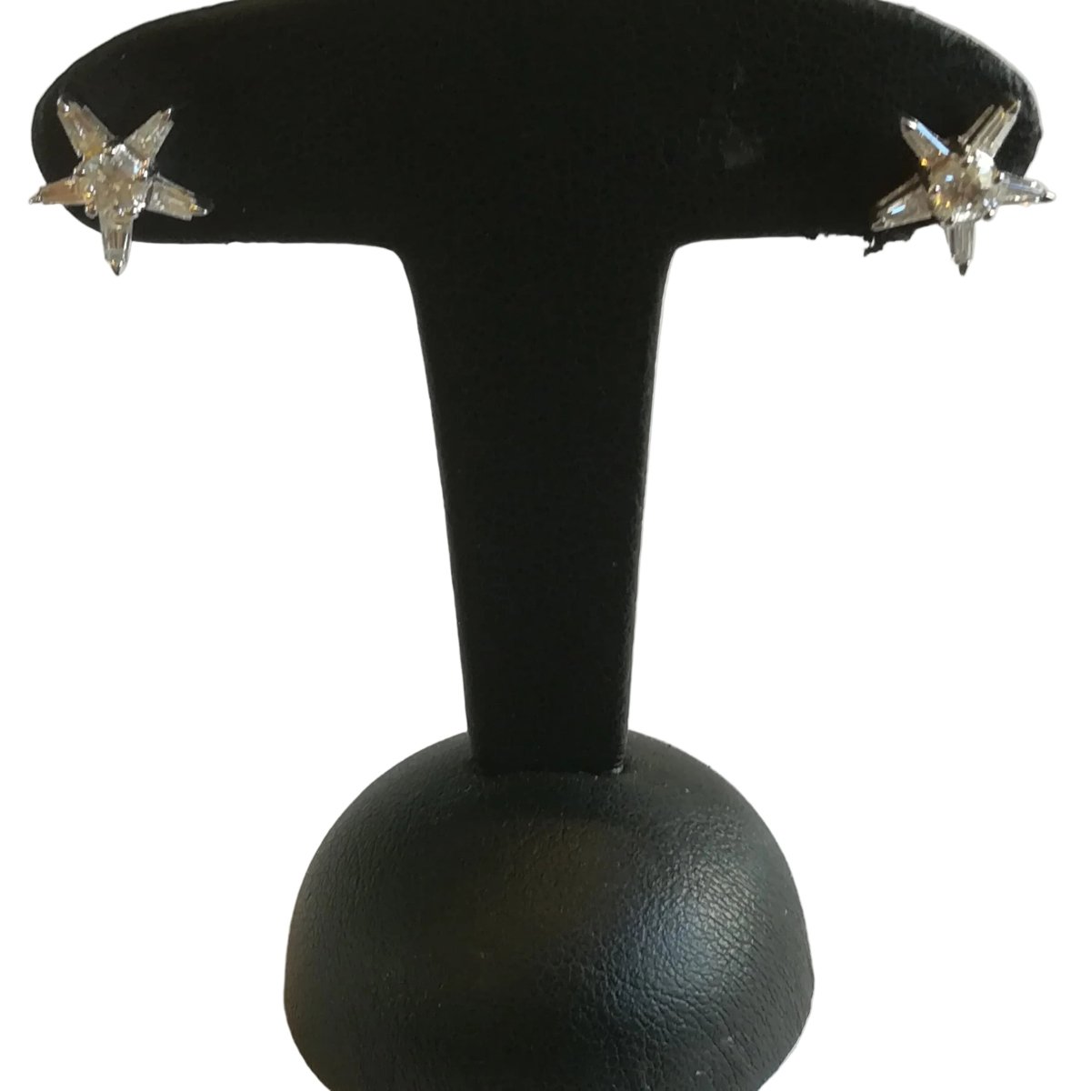 Boucles d'oreilles Puces en or blanc et diamants - Castafiore