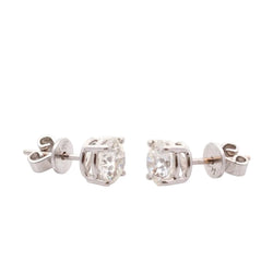Ear chips diamonds 1.30cts and 1.31cts