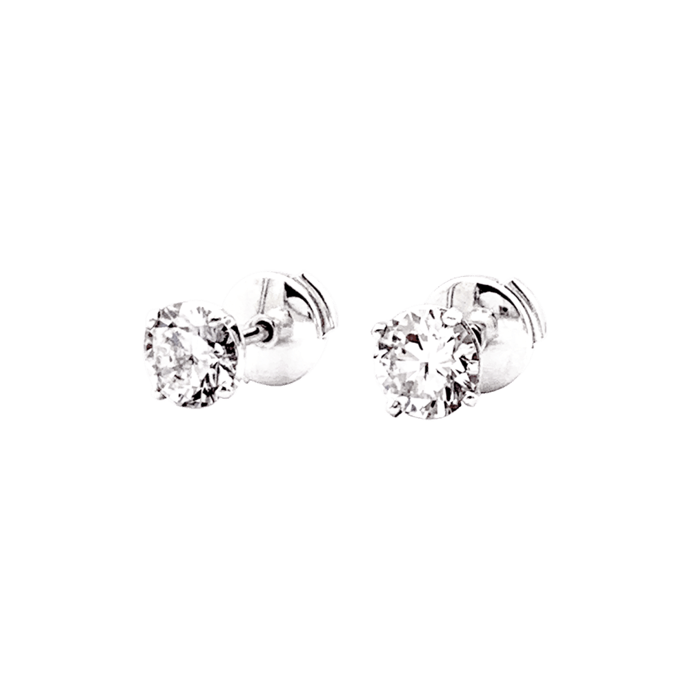 Earrings white gold and diamonds.