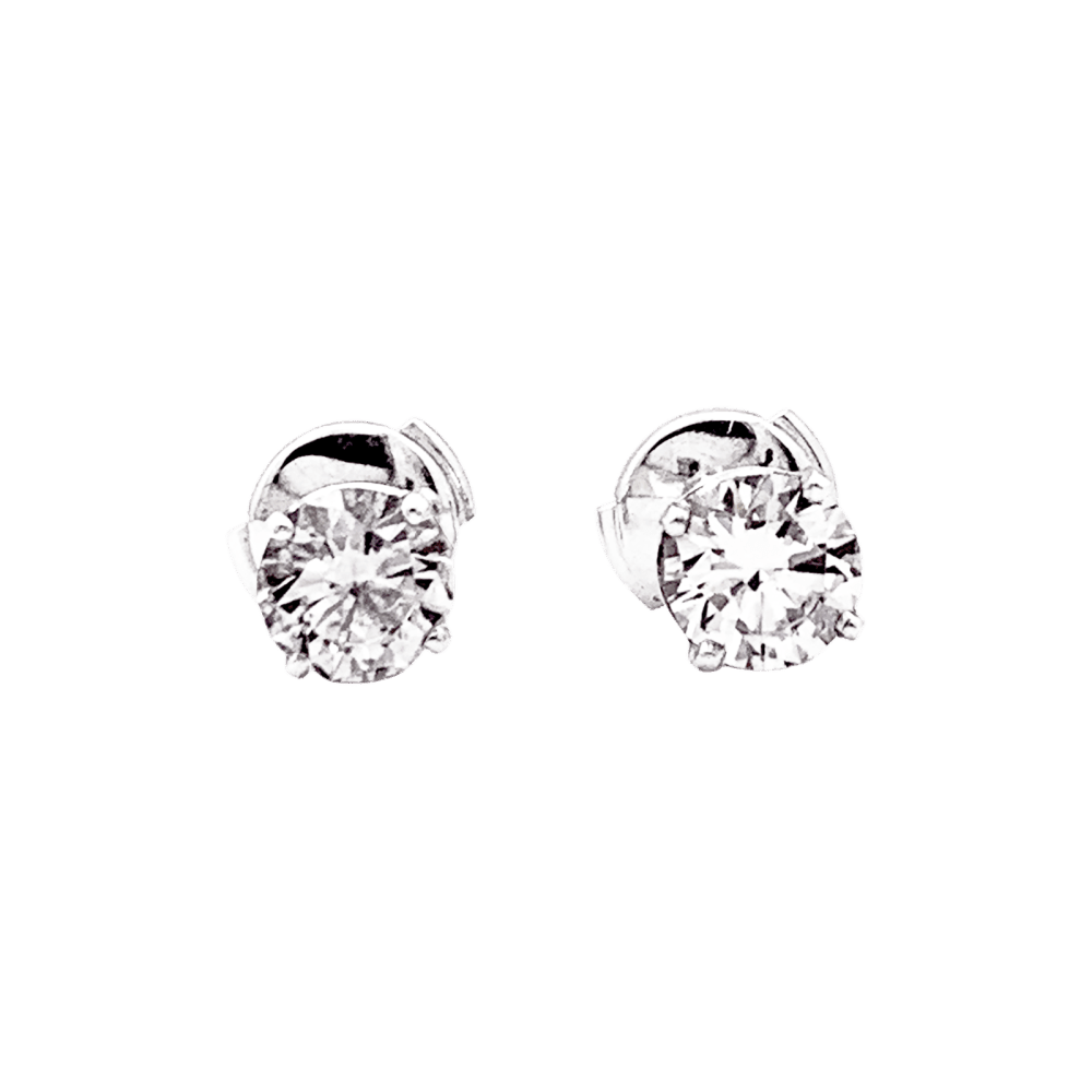 Earrings white gold and diamonds.