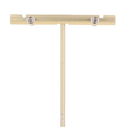 Boucles d'oreilles Puces en or blanc et tanzanites - Castafiore