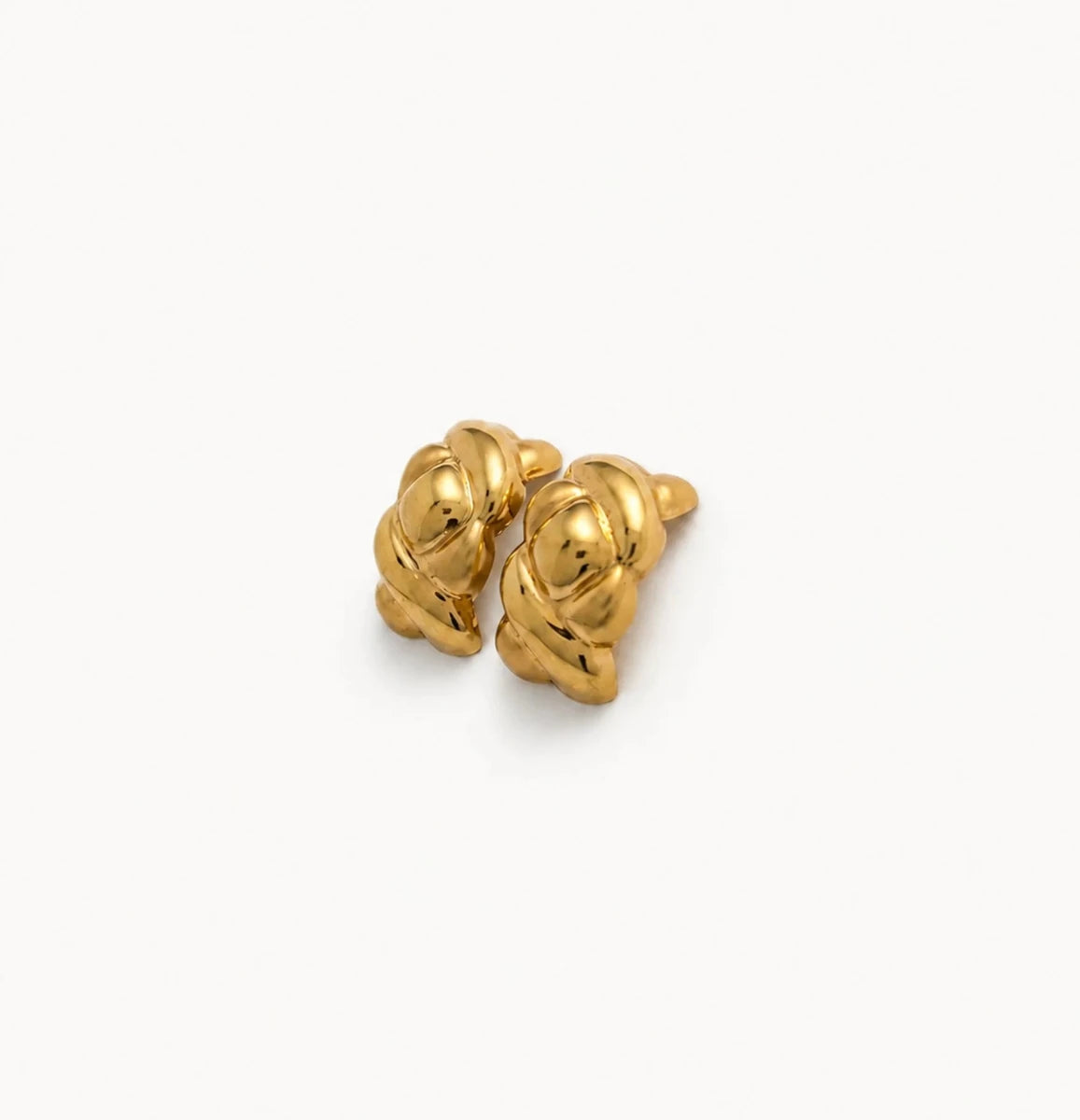Boucles d’oreilles Puces en or jaune - Castafiore