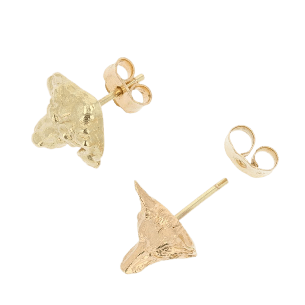 Boucles d'oreilles Puces en or jaune - Castafiore