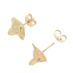 Boucles d'oreilles Puces en or jaune - Castafiore