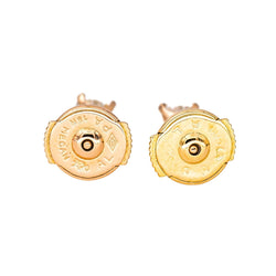 Boucles d'oreilles Puces en or jaune et diamants - Castafiore