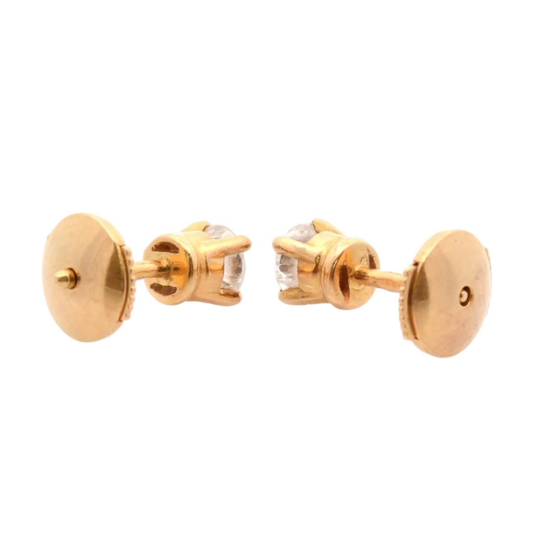 Earrings in 18k gold and diamonds
