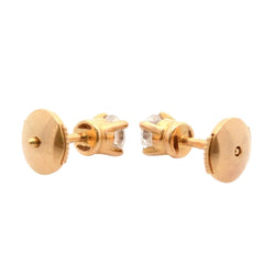 Earrings in 18k gold and diamonds