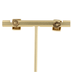 Boucles d'oreilles Puces en or jaune et diamants - Castafiore