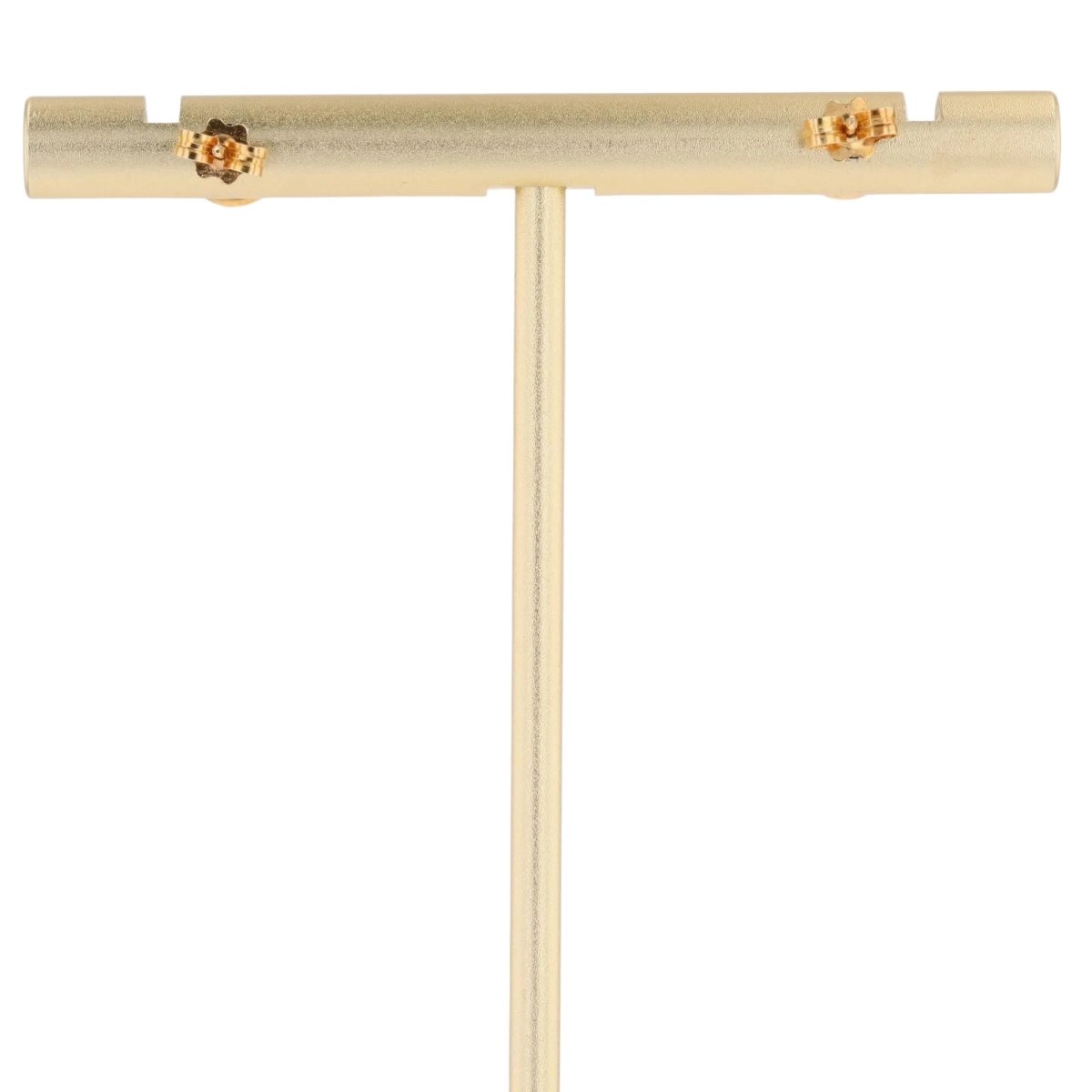 Ear chips yellow gold rounds diamonds