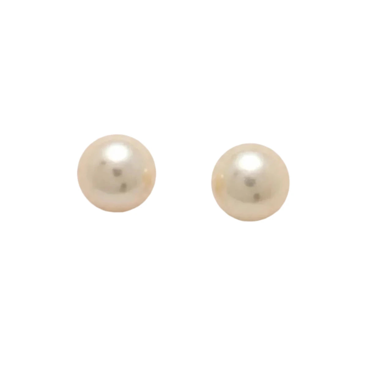 Boucles d’oreilles Puces en or jaune et perles - Castafiore