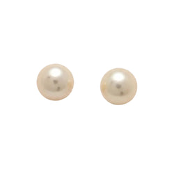 Boucles d’oreilles Puces en or jaune et perles - Castafiore