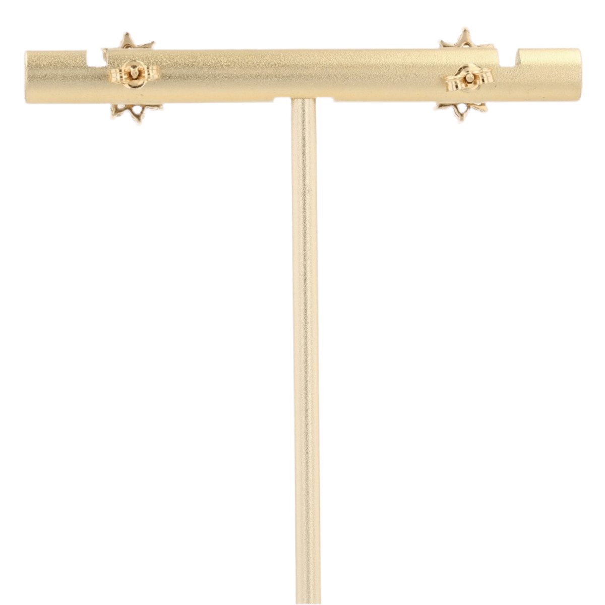 Boucles d'oreilles Puces en or jaune et saphirs - Castafiore