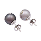 Boucles d'oreilles Puces en or, perles et diamants - Castafiore