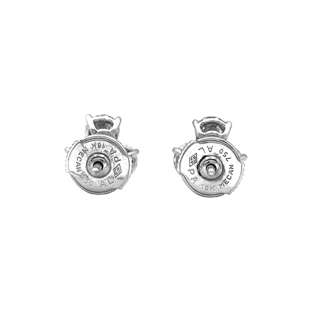 Earrings, paltinium and diamonds.