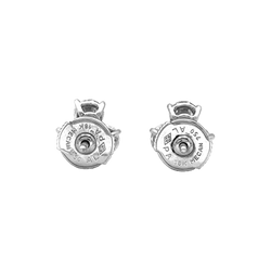 Earrings, paltinium and diamonds.