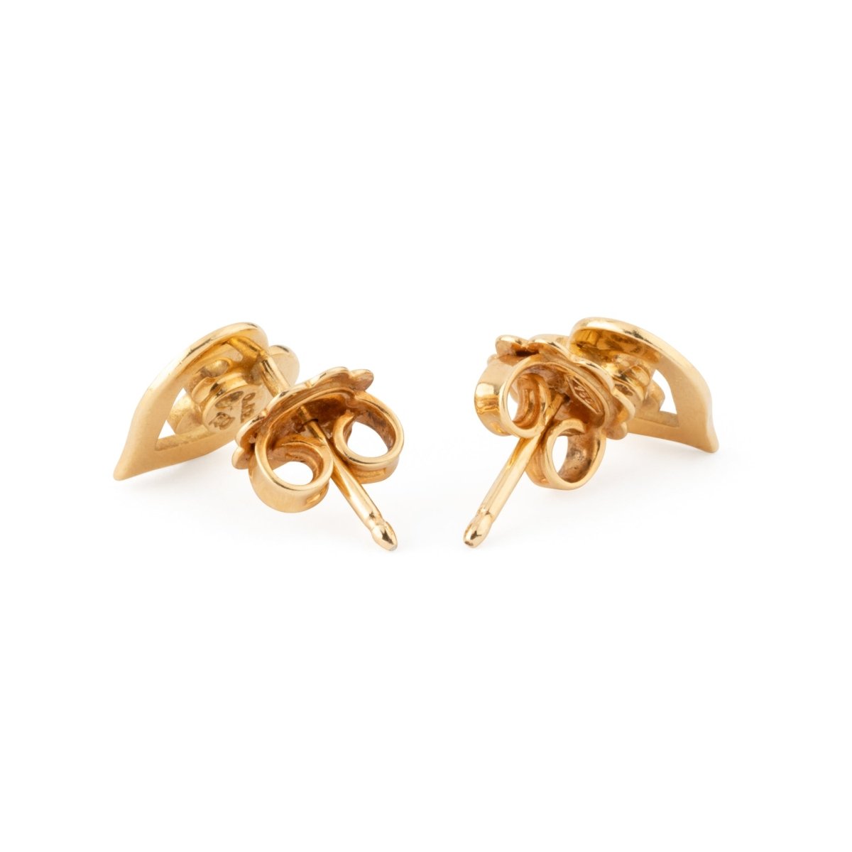 Boucles d'oreilles Puces O.J PERRIN en or jaune - Castafiore