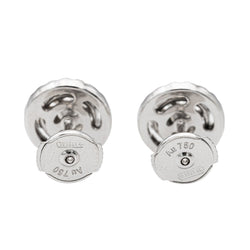 Boucles d'oreilles Puces Or blanc Diamant - Castafiore