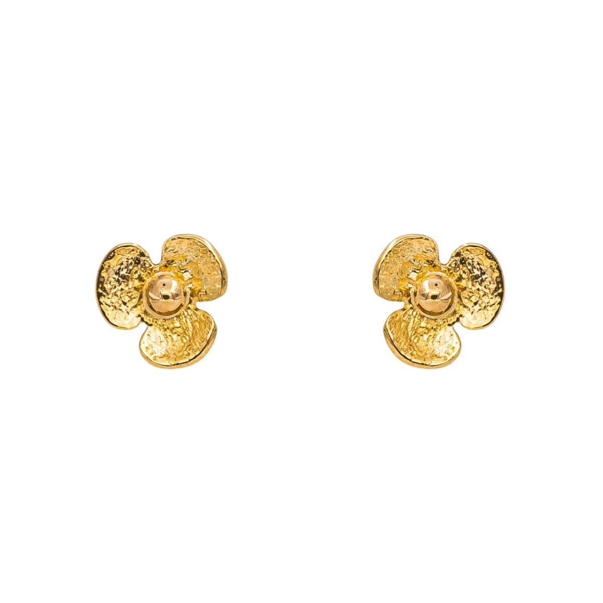 Boucles d'oreilles Puces Or jaune - Castafiore