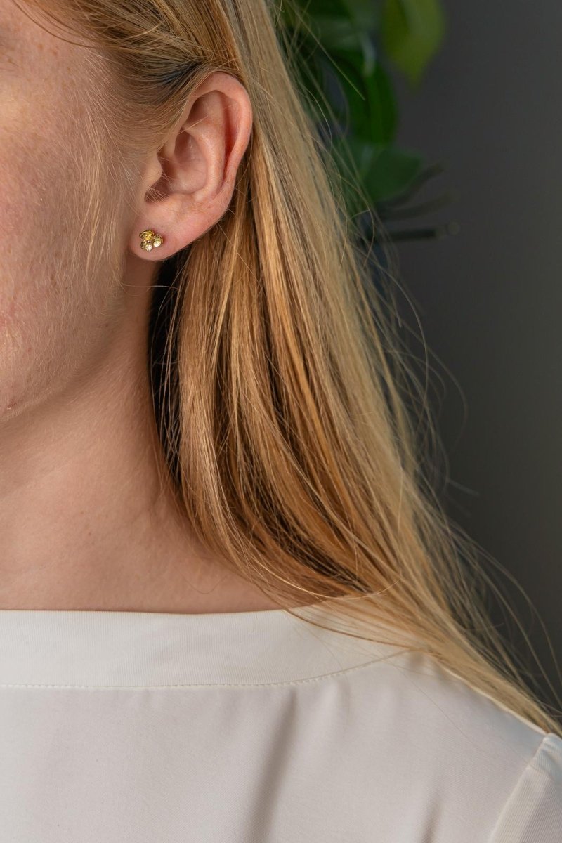Boucles d'oreilles Puces Or jaune - Castafiore
