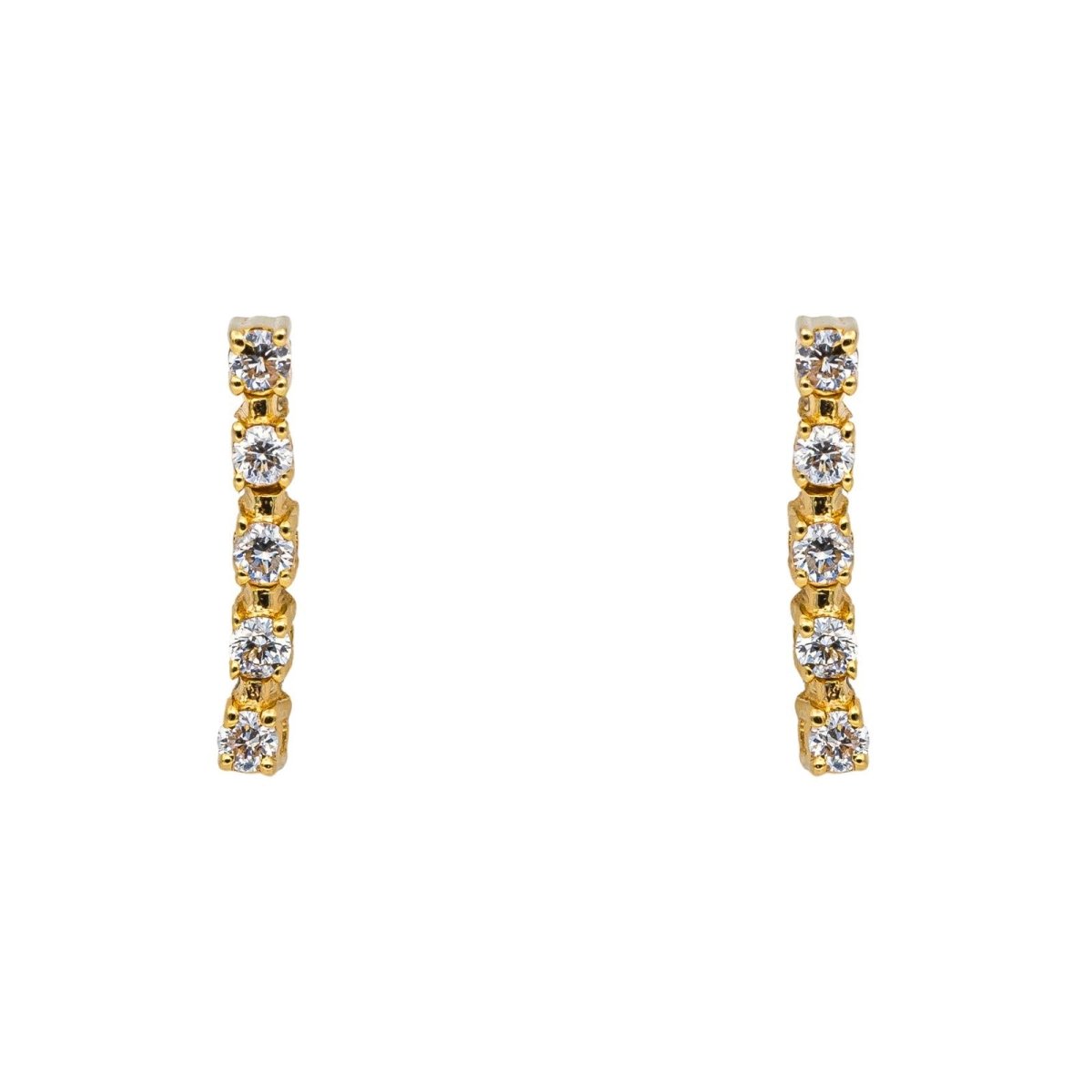 Boucles d'oreilles Puces Or jaune Diamant - Castafiore