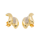 Boucles d'oreilles Puces Or jaune Diamant - Castafiore