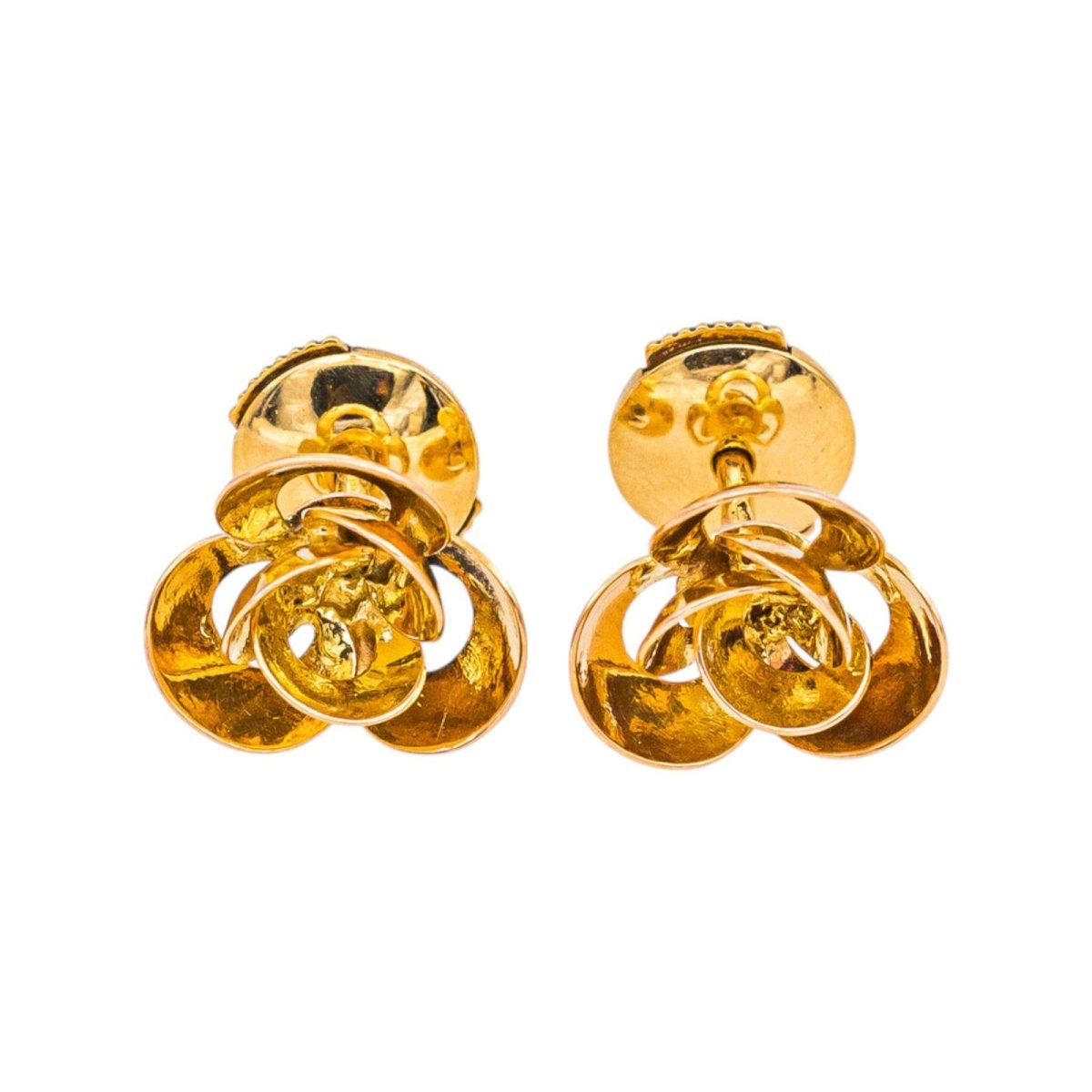 Boucles d'oreilles Puces Or rose - Castafiore