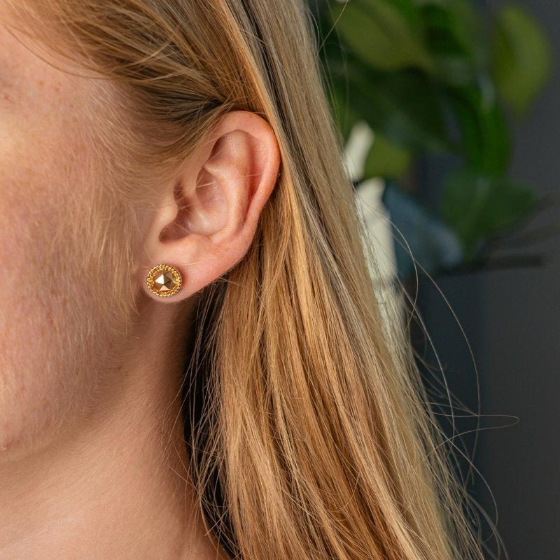 Boucles d'oreilles Puces Or rose - Castafiore
