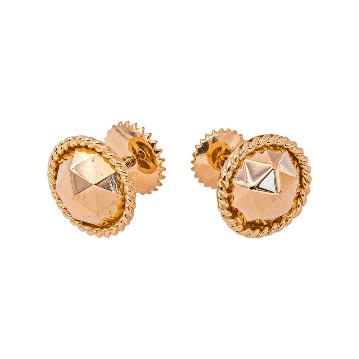 Boucles d'oreilles Puces Or rose - Castafiore