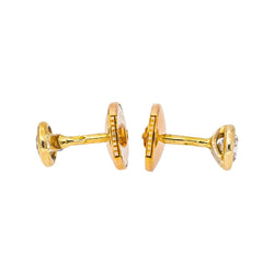 Boucles d'oreilles Puces Or rose Diamant - Castafiore