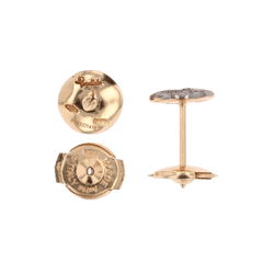 Boucles d'oreilles Puces POMELLATO en or rose et diamants - Castafiore