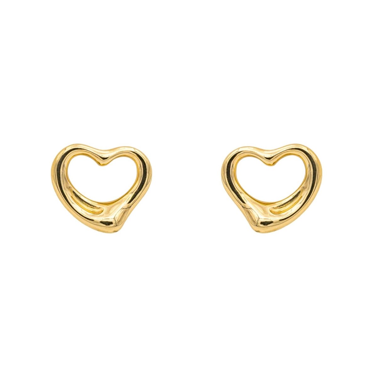 Boucles d'oreilles Puces TIFFANY & CO. "Open Heart" en or jaune - Castafiore