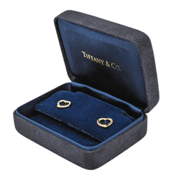 Boucles d'oreilles Puces TIFFANY & CO. "Open Heart" en or jaune - Castafiore