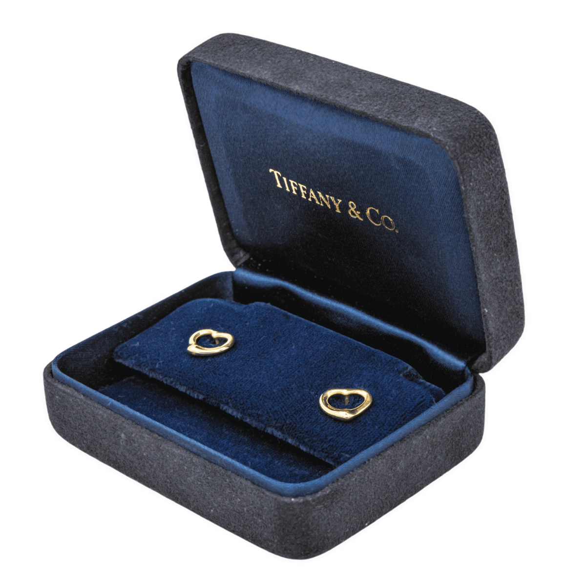 Boucles d'oreilles Puces TIFFANY & CO. "Open Heart" en or jaune - Castafiore