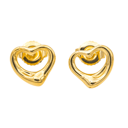 Boucles d'oreilles Puces TIFFANY & CO. "Open Heart" en or jaune - Castafiore